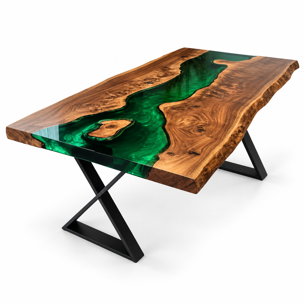 Epoxy Spisebord – Grønn Epoksy