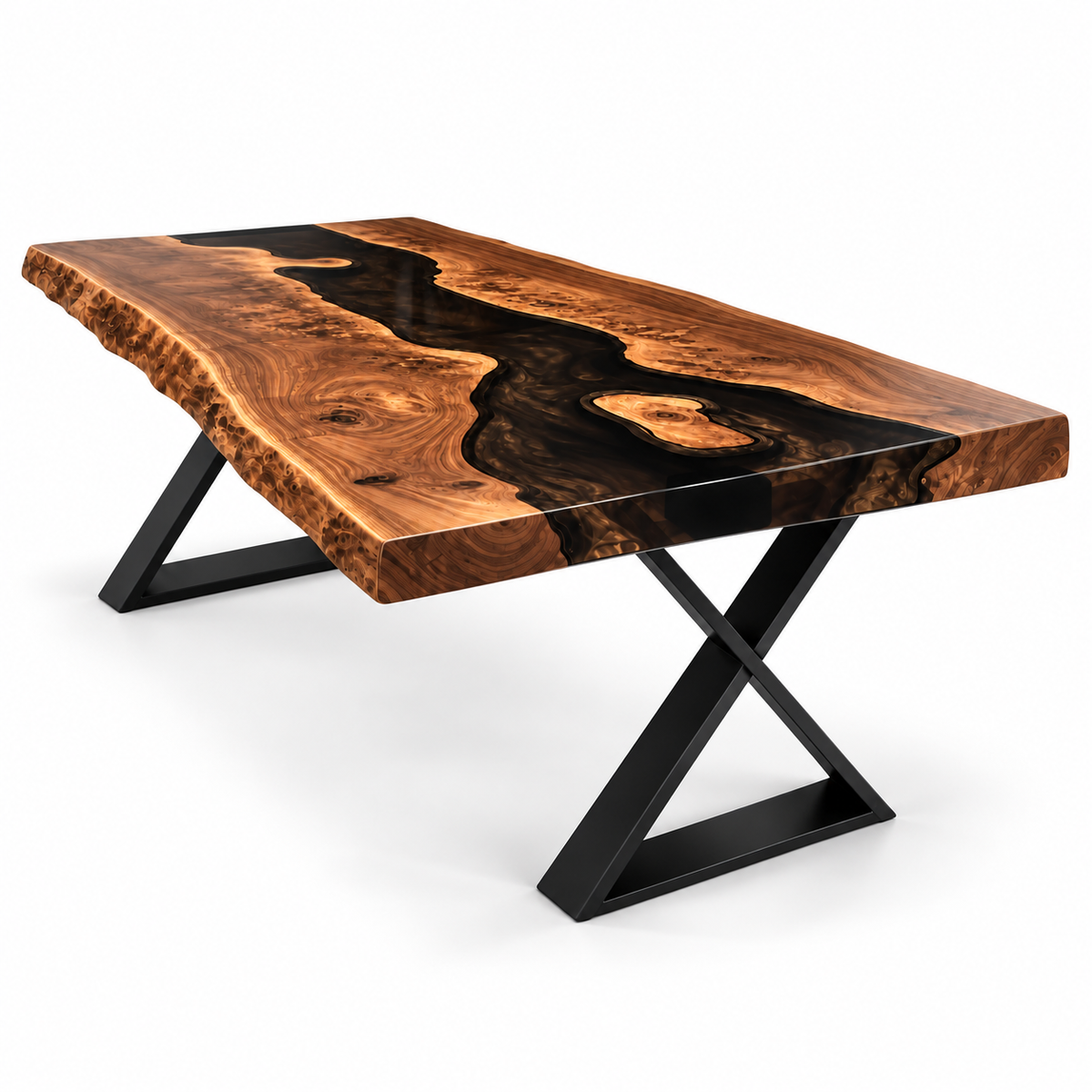 Epoxy Spisebord – Sort Epoksy